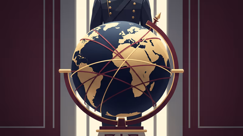 軍服を背景に置かれた投票箱と有刺鉄線のイメージ