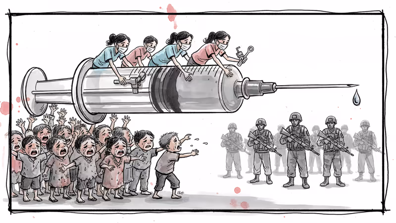 緬甸軍政下120萬兒童無法接種疫苗