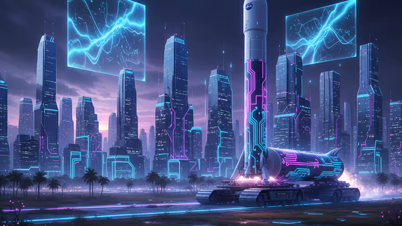 NASA SLS rocket on crawler transporter for Artemis II