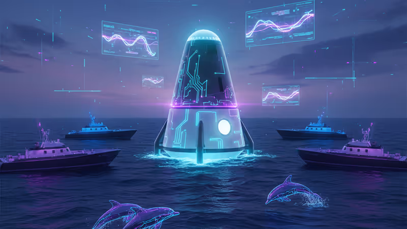 태평양에 착륙한 스페이스X 드래곤 캡슐과 구조선