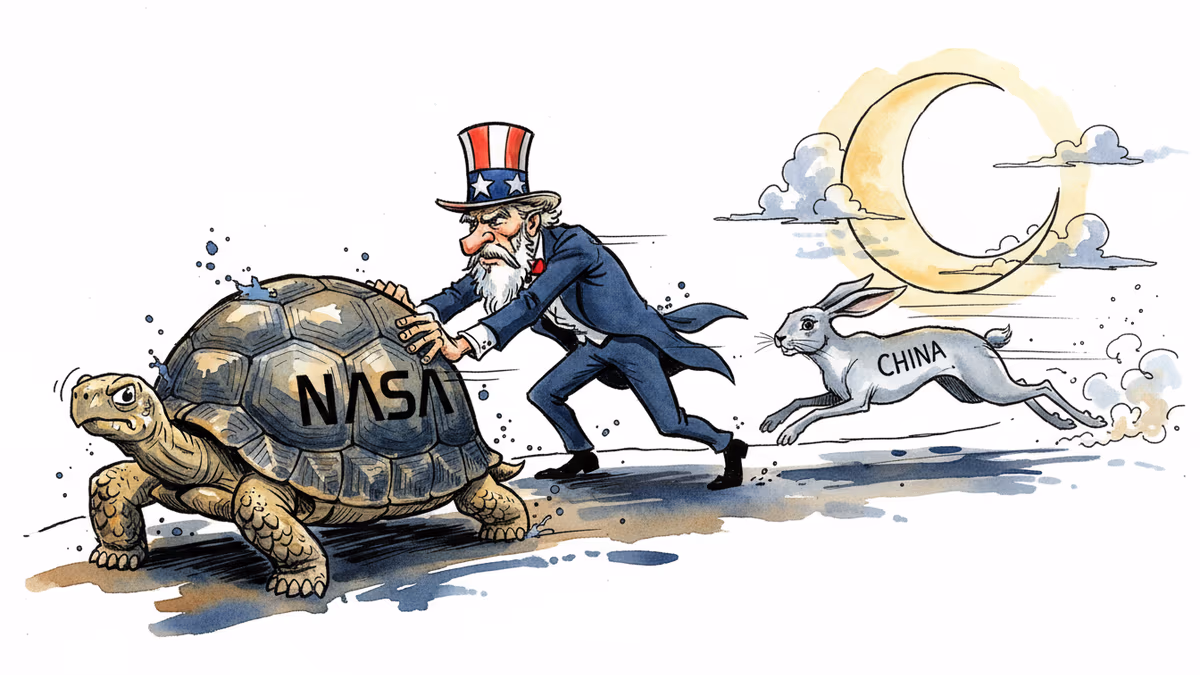 NASAアルテミス計画大幅変更、中国との月面競争で危機感