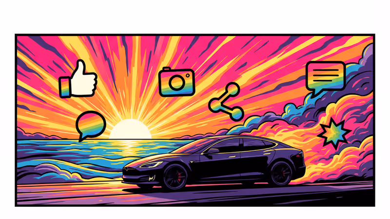 夏威夷海岸線旁被警方攔下的車輛場景