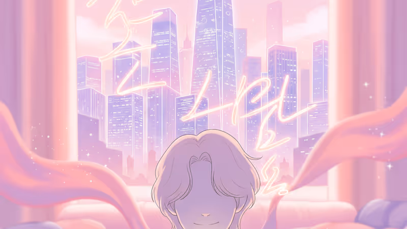 라이브 방송 중 팬들과 소통하며 미소 짓는 NCT WISH 시온