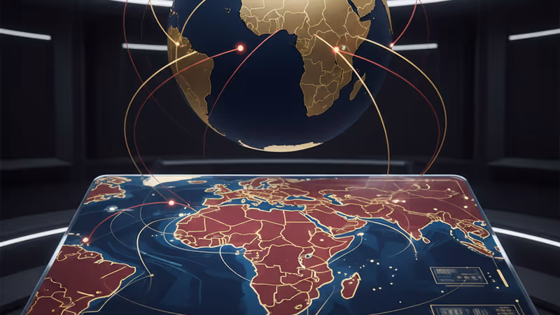 Strategic map showing the Red Sea and Horn of Africa