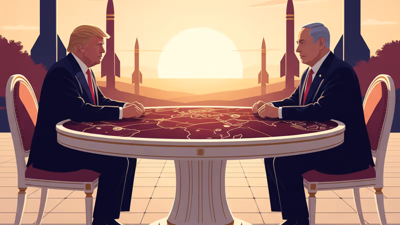 President Trump and PM Netanyahu talking at Mar-a-Lago resort