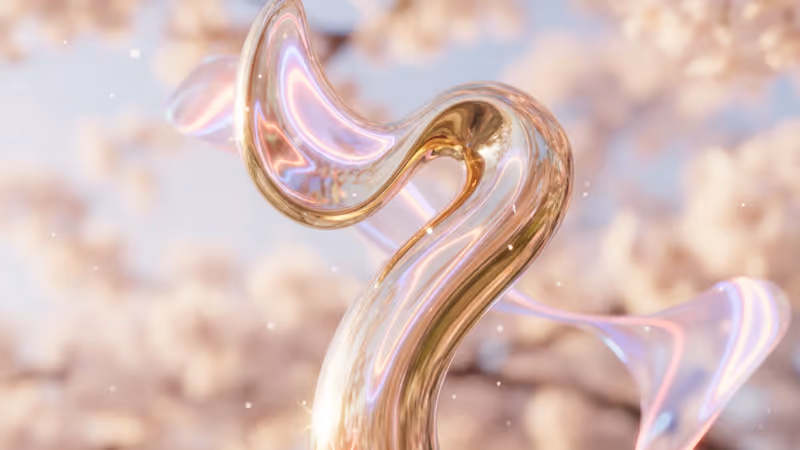 Golden Globe trophy with vibrant animation background