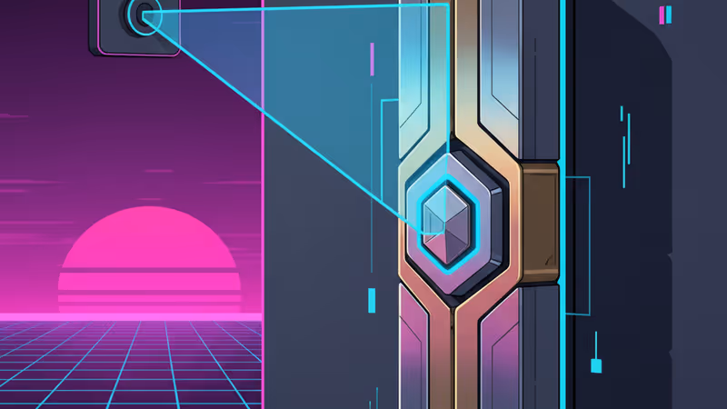 正在進行無線充電的 Lockin V7 Max 智慧鎖與發射器