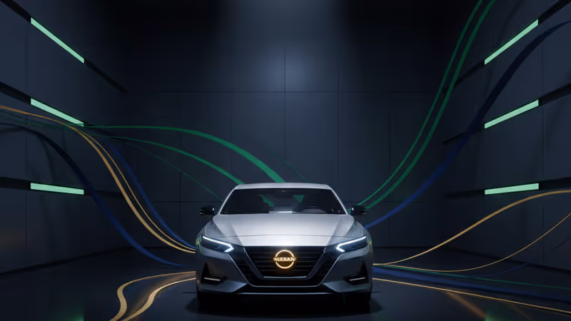 日產汽車現代化生產線的靜謐全景