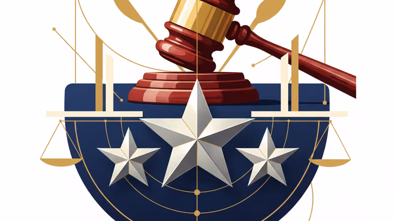 韓國軍官帽與象徵法律審判的木槌