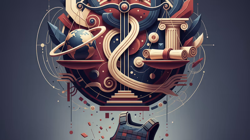 A blue press vest and helmet among the rubble in Gaza