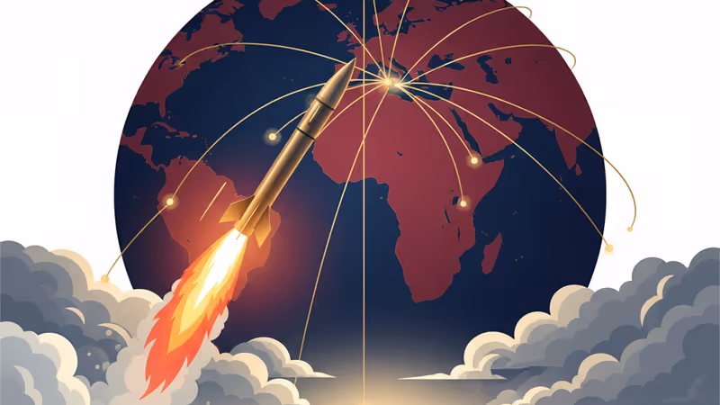 North Korean ballistic missile launch over the East Sea