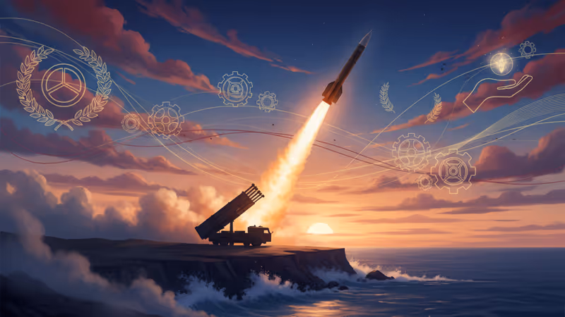 North Korea's long-range strategic cruise missile launching in the Yellow Sea