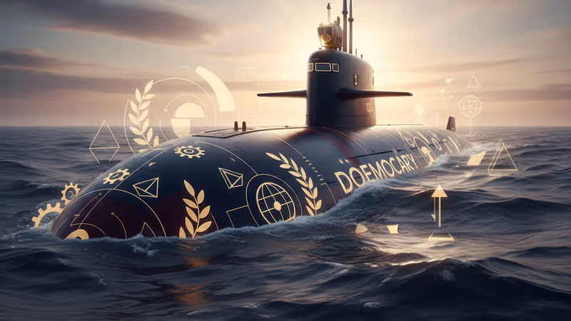 북한, 8700톤급 핵잠수함 공개... 한미 동맹에 '강력 경고'