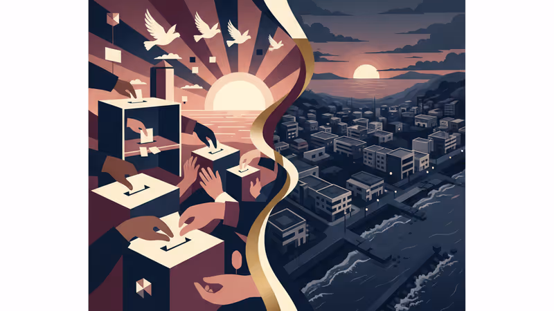 노토 반도 재해 지역의 복구 현장과 겨울 전경