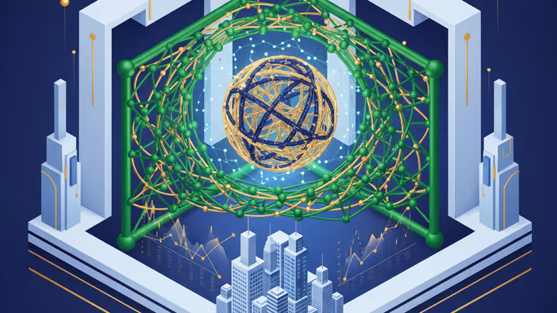 신경계 질환 치료를 위한 노바티스와 사이뉴로의 협업을 상징하는 추상적인 바이오 테크 이미지