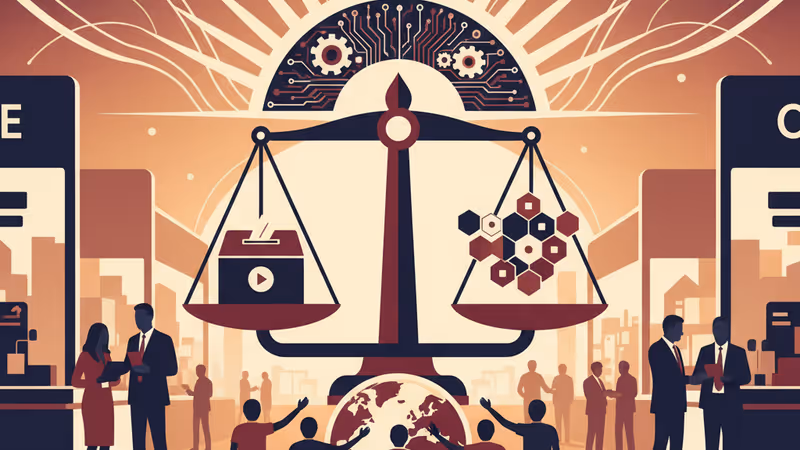 Business professionals networking at a New York retail trade show