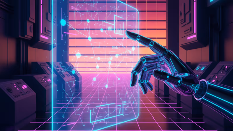 엔비디아의 새로운 물리적 AI 모델을 상징하는 로봇 이미지