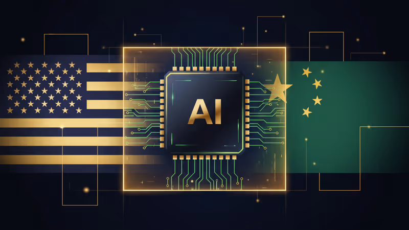 Nvidia H200 晶片與美中地緣政治示意圖