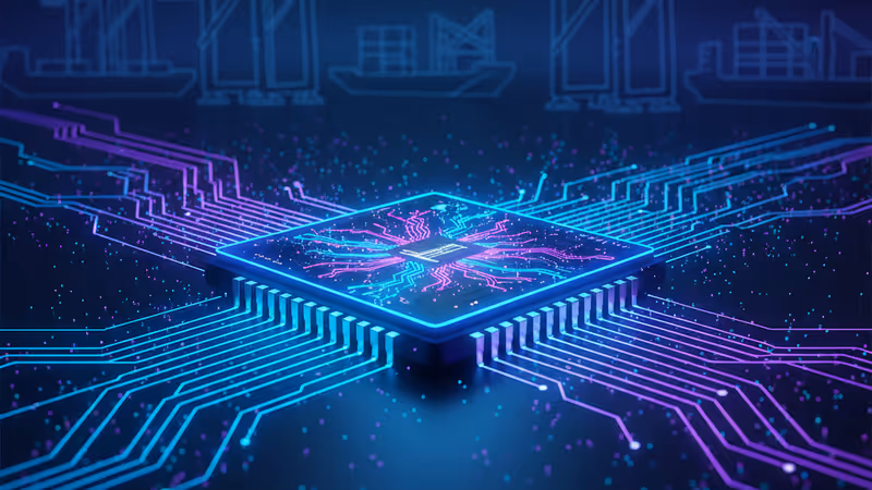 Nvidia H200 AI chip glowing on a dark surface