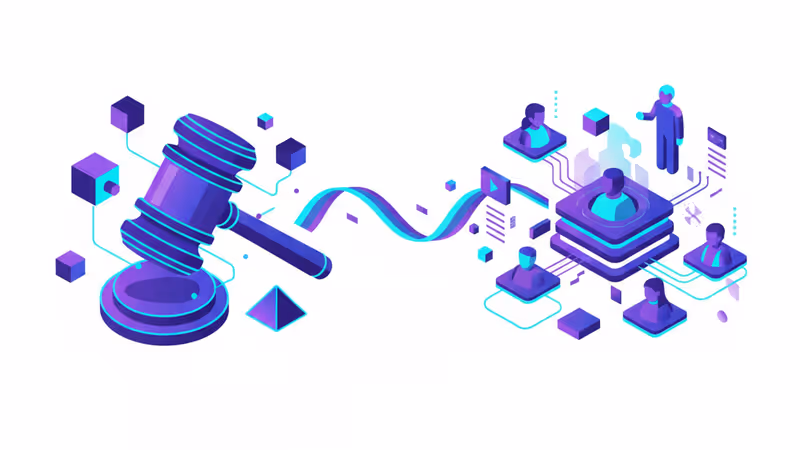 ニューヨーク州の盾とデジタルの鍵が描かれたロブロックス風の背景画像