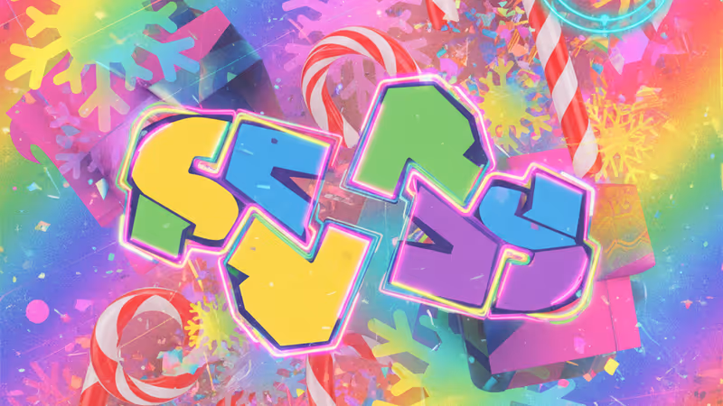 以跨年煙火為背景的NYT Connections數位遊戲畫面