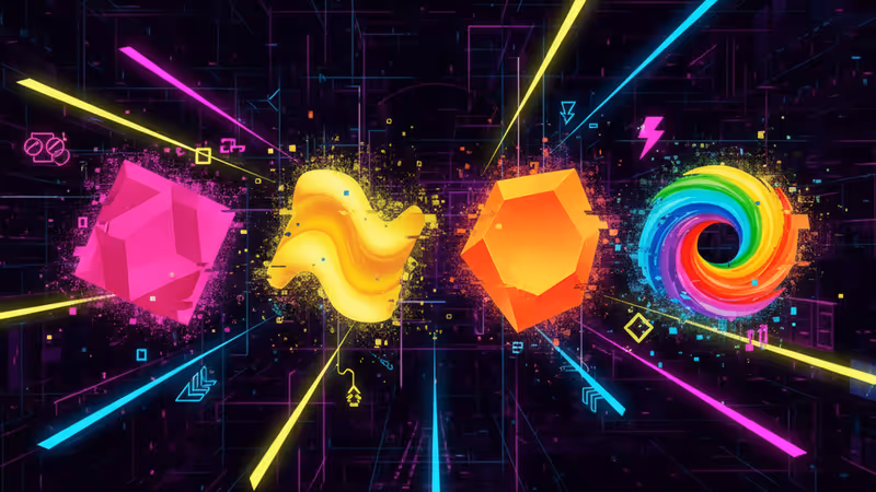 NYT Connectionsのカラーカテゴリーをイメージしたデジタルパズル画面