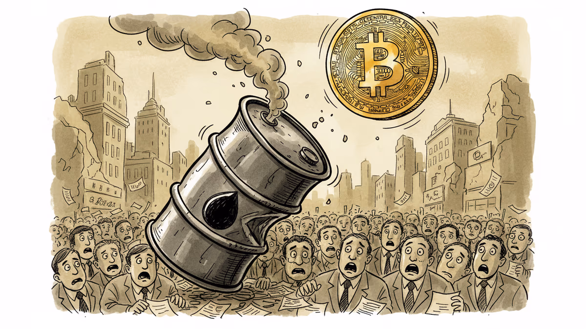 유가 쇼크 진정되자 비트코인이 움직였다