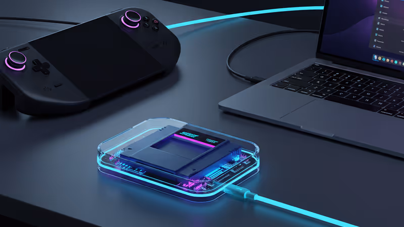 透明なSN Operatorにスーファミカセットが刺さっている様子