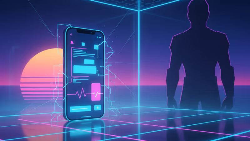 昏暗房間中發光的智慧型手機螢幕與人影，象徵 AI 安全性爭議背後的沈重社會成本與倫理困境。