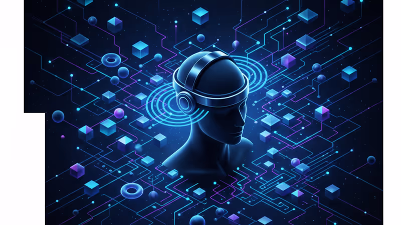 大脳の神経ネットワークとAIのアルゴリズムが融合するイメージ図