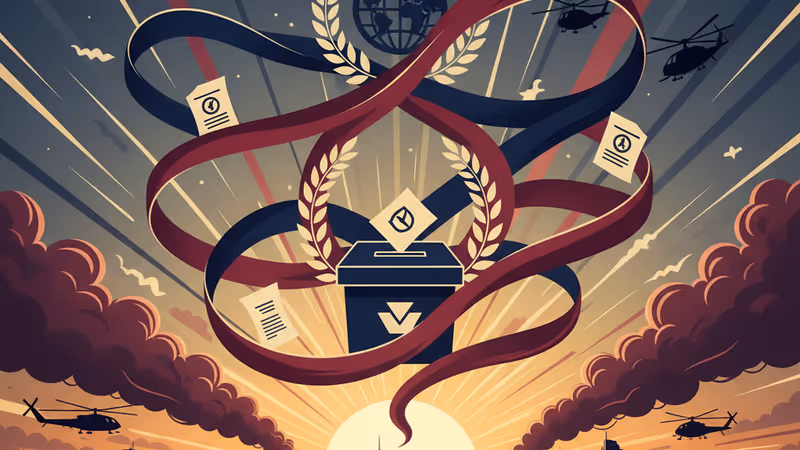 US military helicopters over smoke-filled Caracas