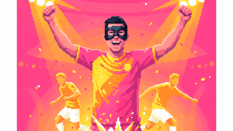 奈及利亞前鋒奧斯梅恩戴著標誌性面具慶祝進球