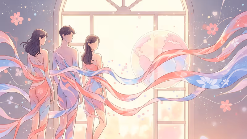 Lead actors of the K-drama Our Universe in an emotional poster