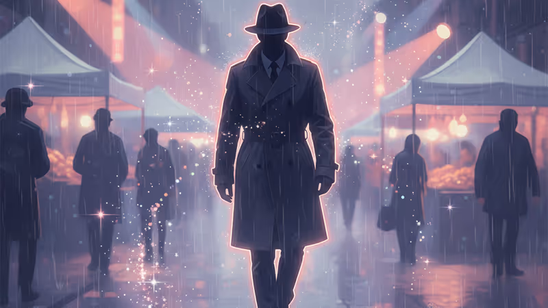 電影《HUMINT》劇照氛圍圖，在海參崴邊境待命的特工剪影