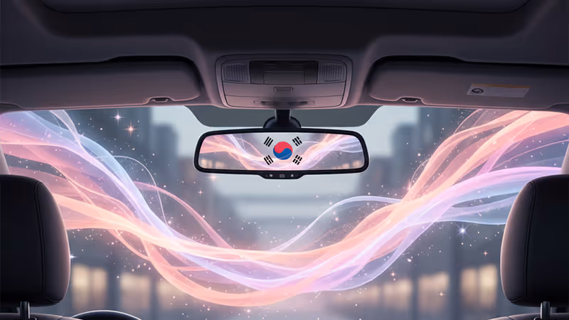 報導朴娜勑職場霸凌疑雲的車內意境圖