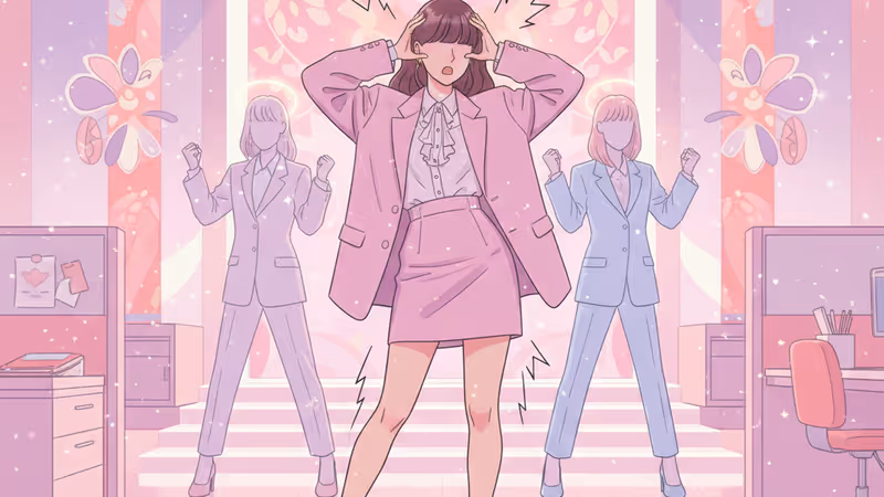 Park Shin Hye and roommates in a 90s office setting