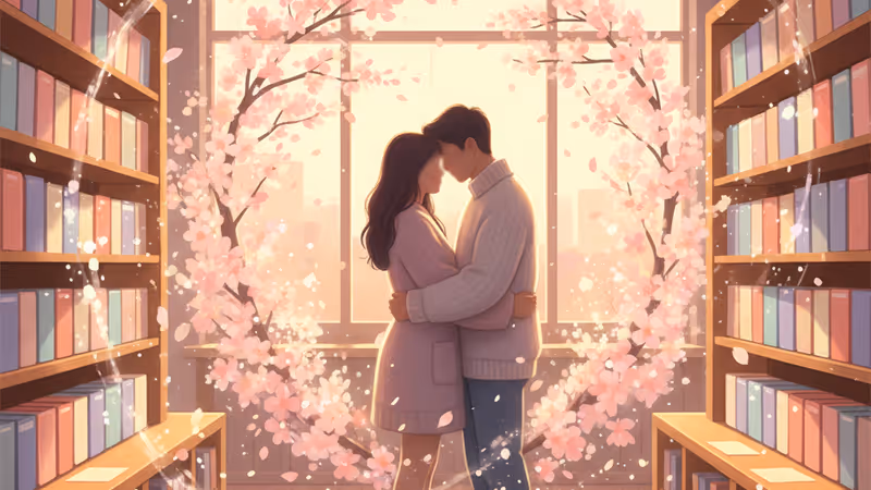 Interior view of a 1990s video rental shop