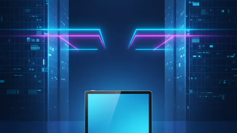 パソナとVive StudiosのXR技術提携をイメージした近未来的な映像ホログラム