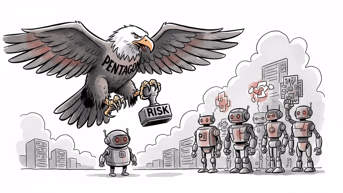 미국 국방부가 자국 AI 기업을 '위험 업체'로 지정한 이유
