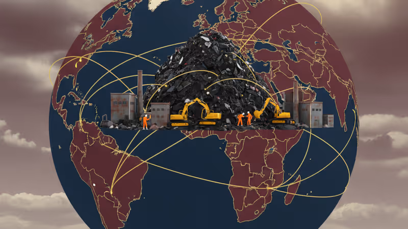 Aerial view of the Binaliw Landfill landslide in Cebu City