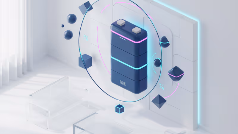 安裝於現代室內牆面的 Pila Energy 家用蓄電池