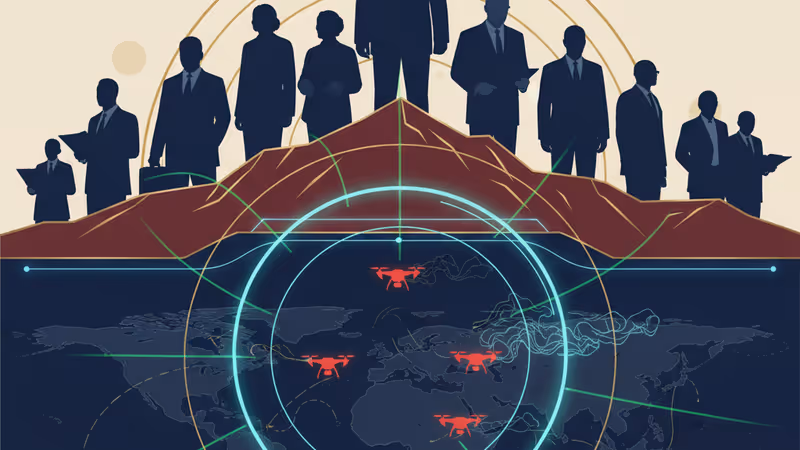 Naval radar interface tracking and intercepting drone swarms