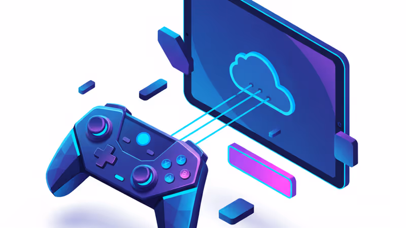 Tablet screen showing Xbox Cloud Gaming free tier interface