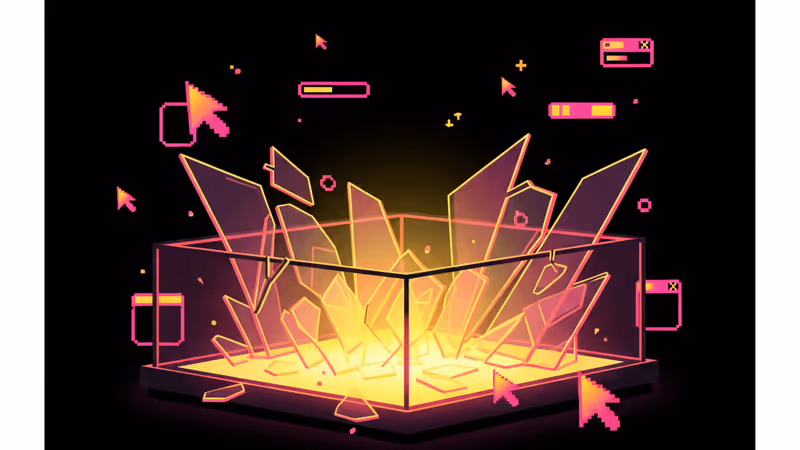 ニューヨークのカードショップで割られた展示ケースと散らばるポケモンカード