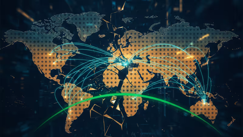 Polkadot logo and digital price chart background