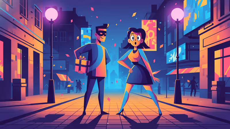 ドラマ『Positively Yours』のロマンチックなワンシーンをイメージした画像