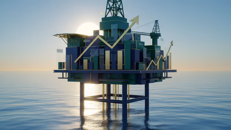 Large offshore gas drilling rig in Philippine waters