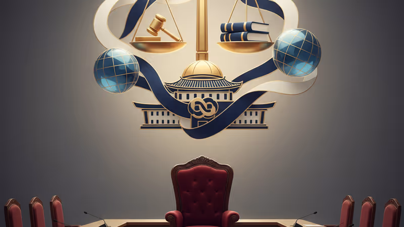 Empty ministerial seat at a South Korean government meeting