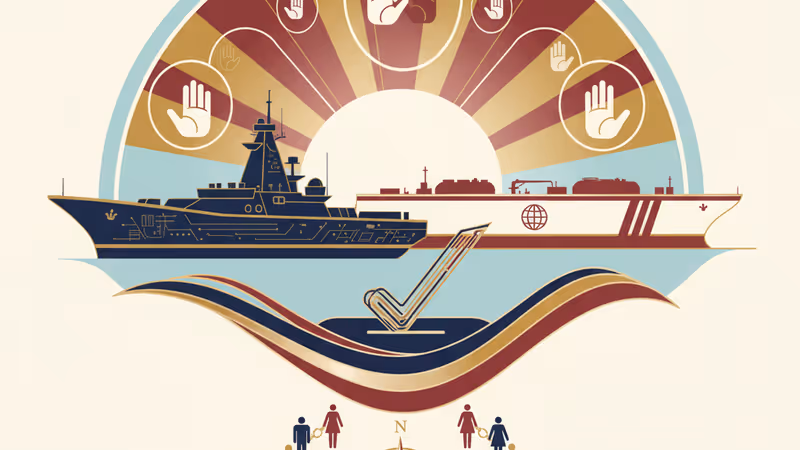 南韓與卡達領導人討論經濟合作的示意圖