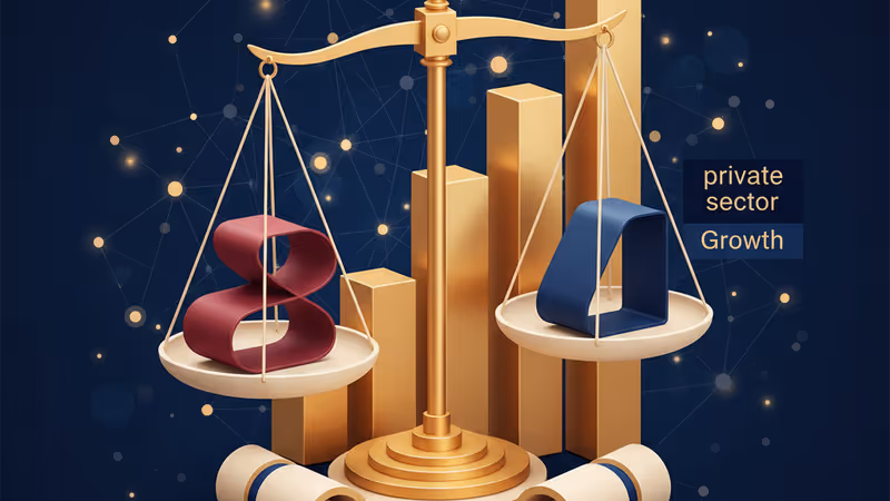 中国のAI技術と民間企業の成長を象徴するホログラムグラフ